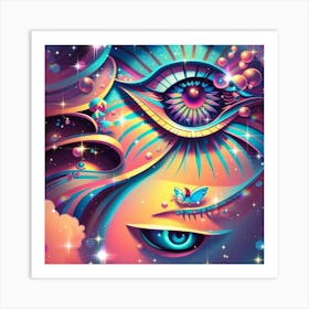 Psychedelic Eye 1 Art Print