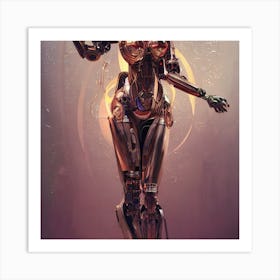 Robot Woman Art Print