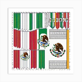 Flag Of Mexico 3 Art Print