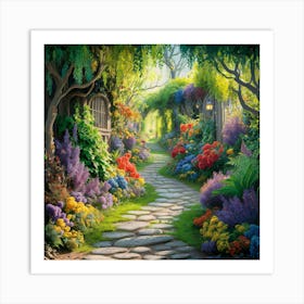 Garden Path 4 Art Print