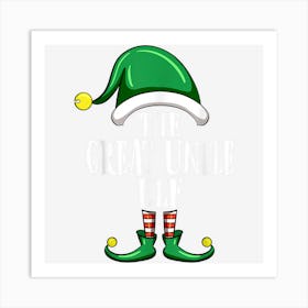 Great Uncle Elf Group Matching Family Christmas Funny Art Print