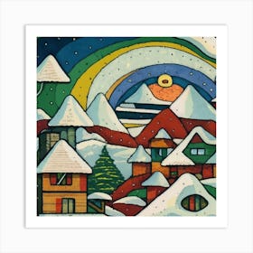 Small mountain village 17 Art Print