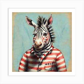 Zebra 11 Art Print