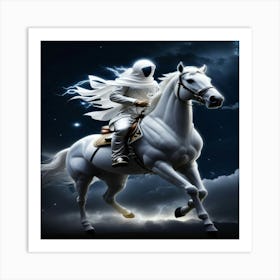 White Horse Art Print