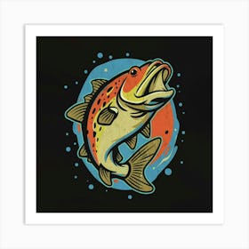 Bass Fishing 1 Art Print