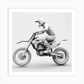 Dirt Bike Rider 1 Art Print