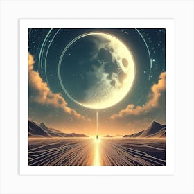 Moon In The Sky 1 Art Print