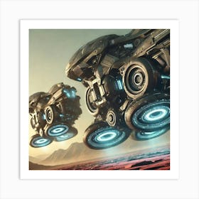 Asterian Gravity Lancers Hover Tech Art Print