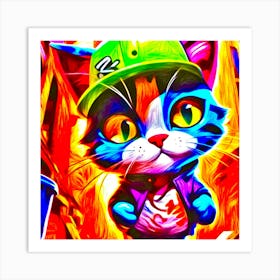 Cool Cat Art Print