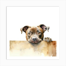 Staffordshire Bull Terrier Dog 5 Art Print