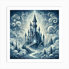 Castle In The Clouds 3 Art Print