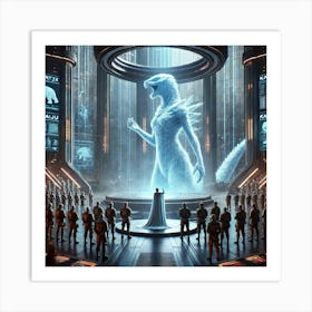 A Sci Fi Depiction Of Queen Nyx’S Directive, Showc Art Print