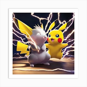 Pokemon Pikachu 10 Art Print