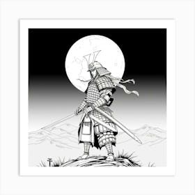 Samurai Art 48 Art Print