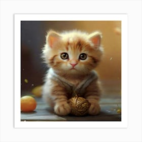 Cute Kitten 3 Art Print