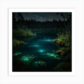 Night In The Forest 13 Art Print