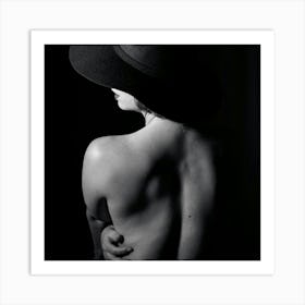 Woman In A Hat Art Print