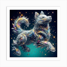 Crystal Dog Art Print