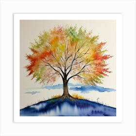 Autumn Tree Art Print