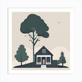 House In The Woods 3 Art Print