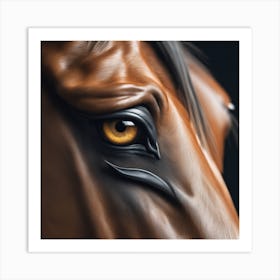 Eye Of A Horse 49 Art Print