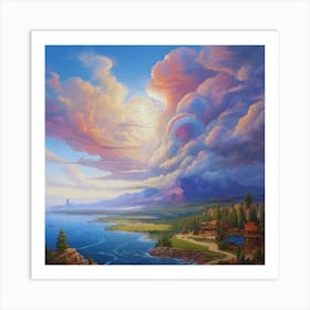 Cloudy Day Art Print