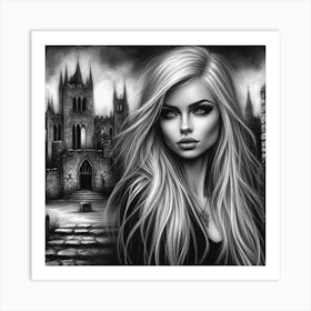 Gothic Girl Art Print