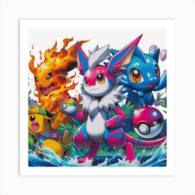 Pokemon Art Print