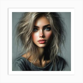 Portrait Of A Girl 11 Art Print