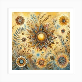 Sunflowers 1 Art Print