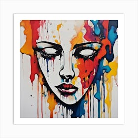 Face Of A Woman Art Print