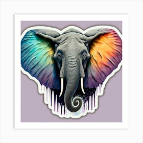 Elephant Head Art Print