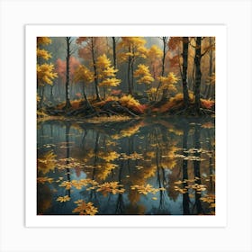 Autumn Forest 15 Art Print