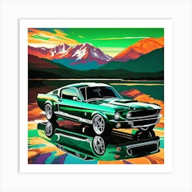 Ford Mustang 8 Art Print