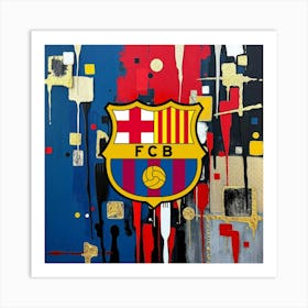 FC Barcelona Logo Wall Art 5 Art Print