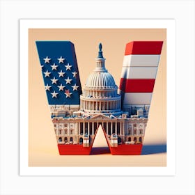 United States Capitol Art Print