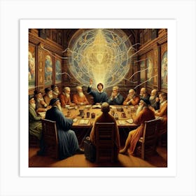 Meeting Of The Minds 1 Art Print