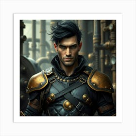 Steampunk Man 1 Art Print