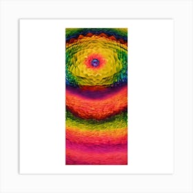 Rainbow Flower Art Print