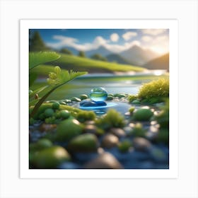 Water Drop Art Print