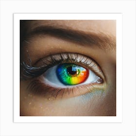 Rainbow Eye 1 Art Print