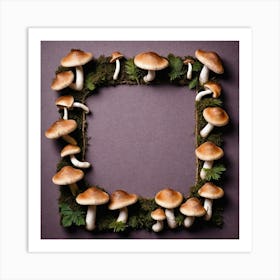 Mushroom Frame 14 Art Print