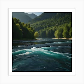 Default Create Unique Design Of Rivers 3 Art Print