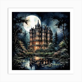 Haunted House Art Print