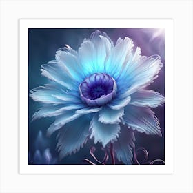 Blue Flower 3 Art Print