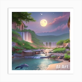 Hawaiian Landscape Art Print