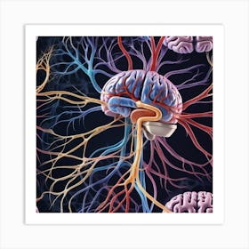 Brain And Nerves 26 Art Print