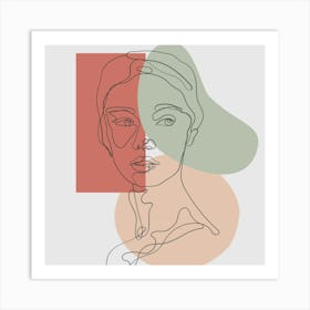 Portrait Of A Woman 6 Art Print