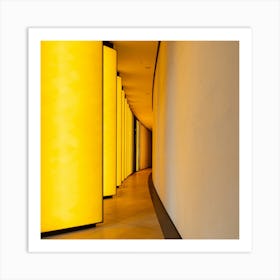 Yellow Hallway Art Print