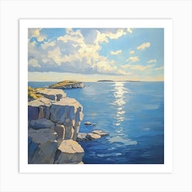 Cliffs And Clouds Art Print